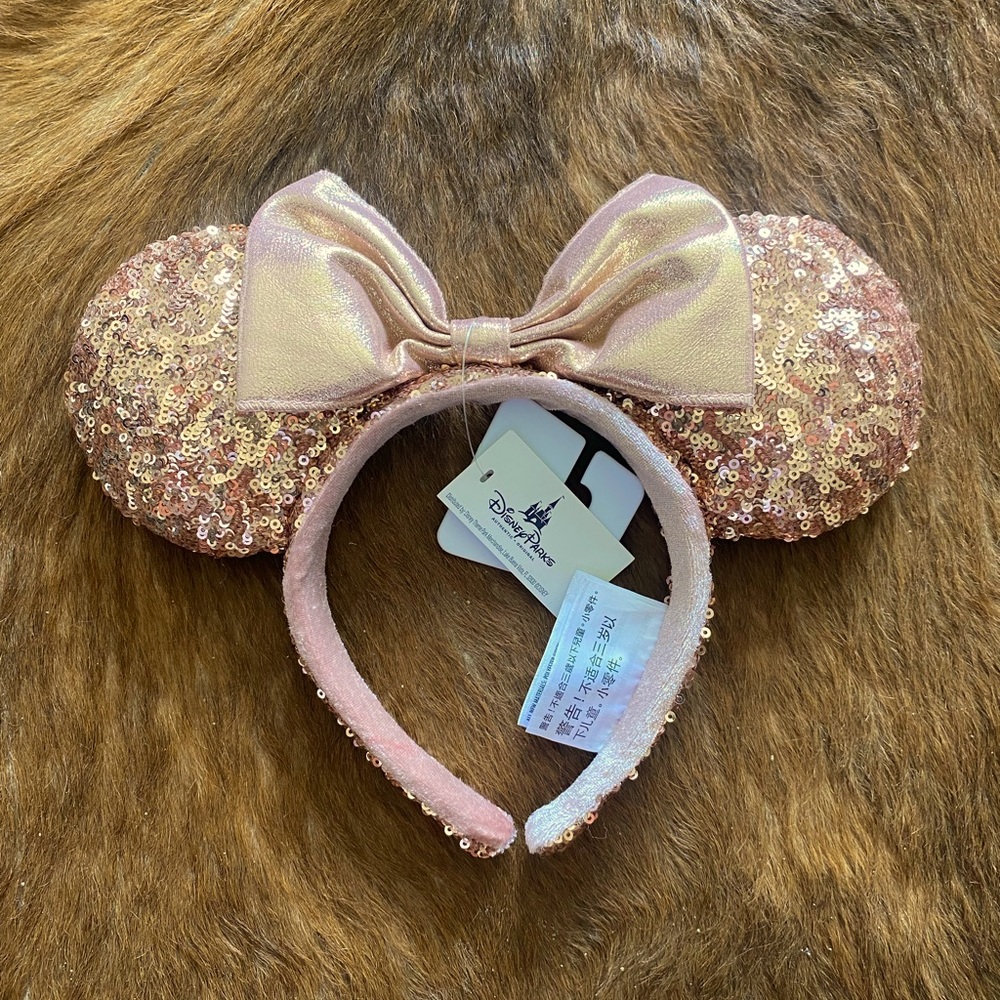 Rose Gold Sequin Disney Ears
